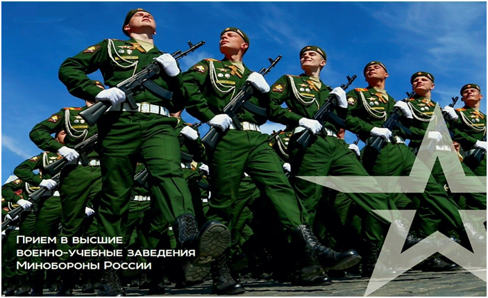 Информация для поступления в вузы Минобороны России.